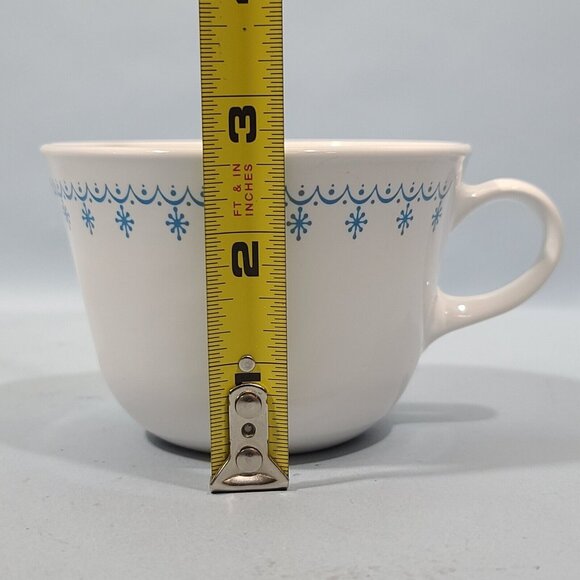 Corelle by Corning Snowflake Garland Blue White Coffee /Tea Cup - Picture 6 of 7